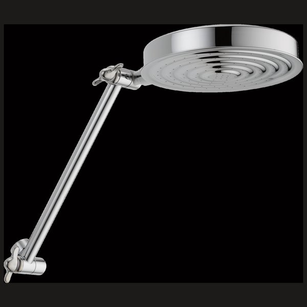 Delta Universal Showering Components Single-Setting Adjustable Arm Raincan Shower Head 52687-PK